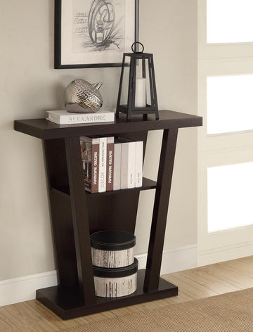 Cappuccino Accent Console Table