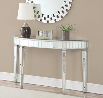 Contemporary Mirrored Console Table