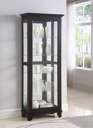 Accent Curio Cabinet Brown