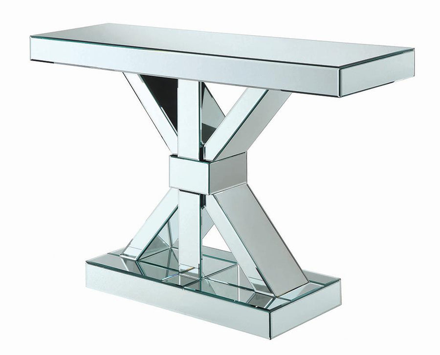 Contemporary Mirrored Console Table