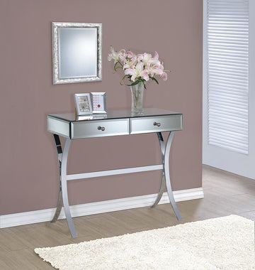 Contemporary Mirrored Console Table