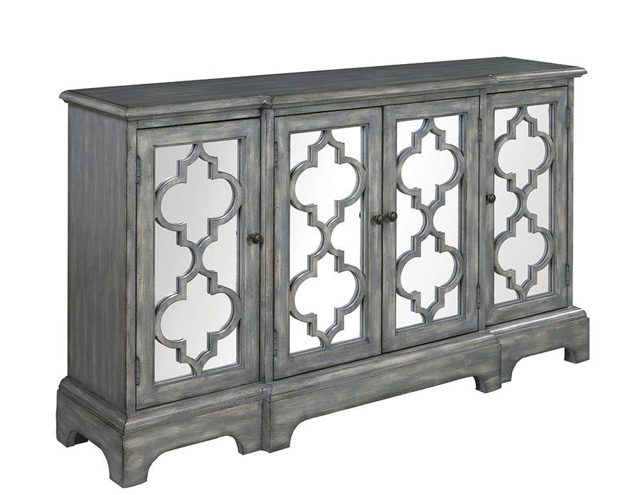 Rustic Grey Accent Cabinet