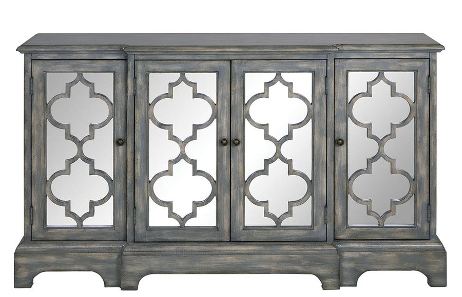 Rustic Grey Accent Cabinet